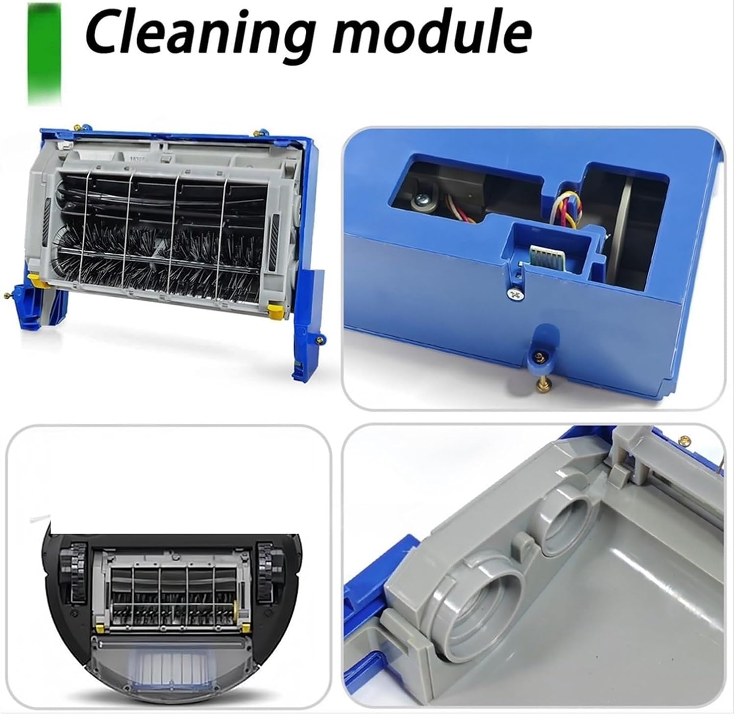 Appliance Parts Main Brush Frame Cleaning Head Assembly Module,Compatible For 500 600 700 Series 550 560 650 770 790 Spare Parts