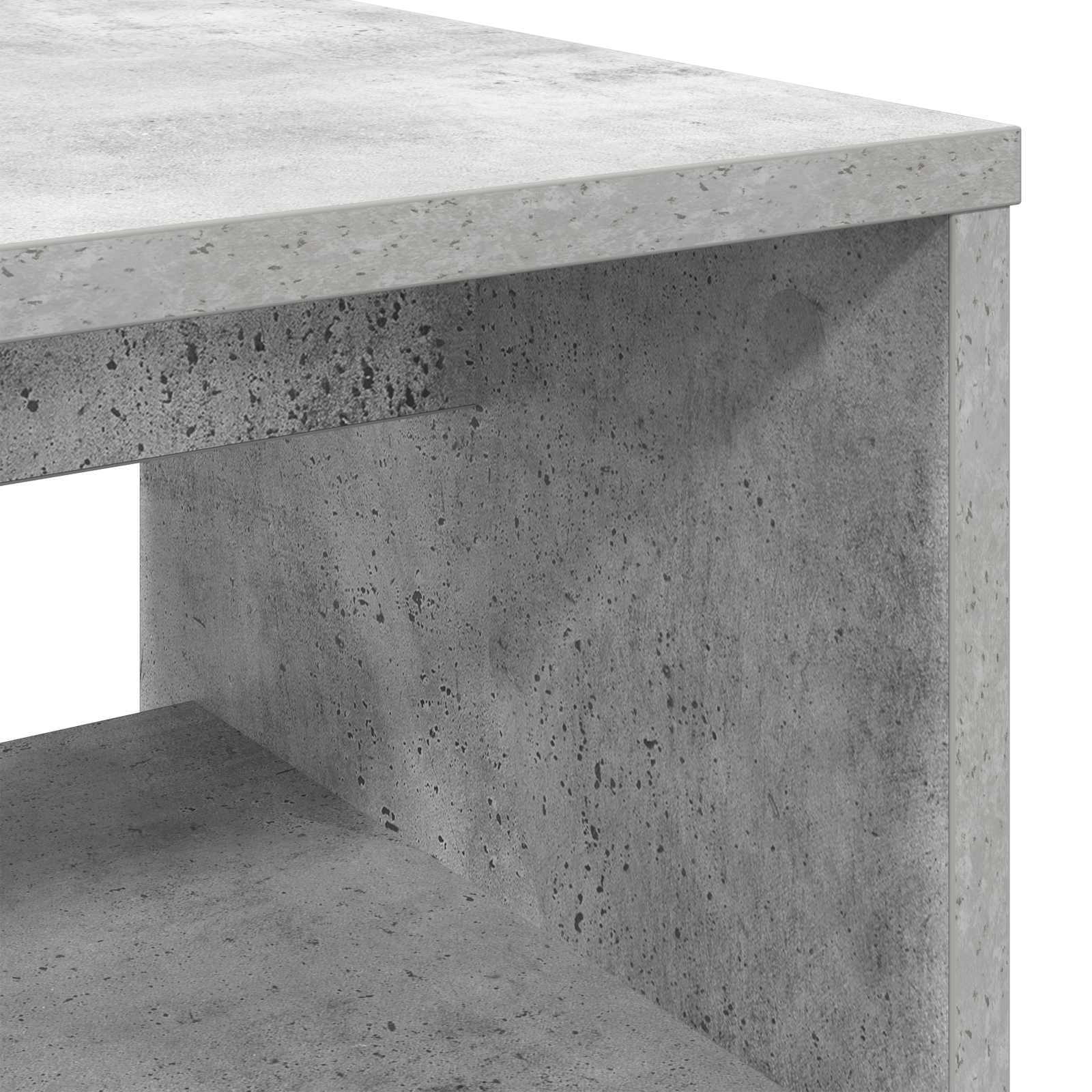 Mobile TV grigio cemento in legno 80 x 35 x 40 cm con ripiano, mobile basso e spazio portaoggetti, moderno mobile da soggiorno per dispositivi multimediali e angolo gaming