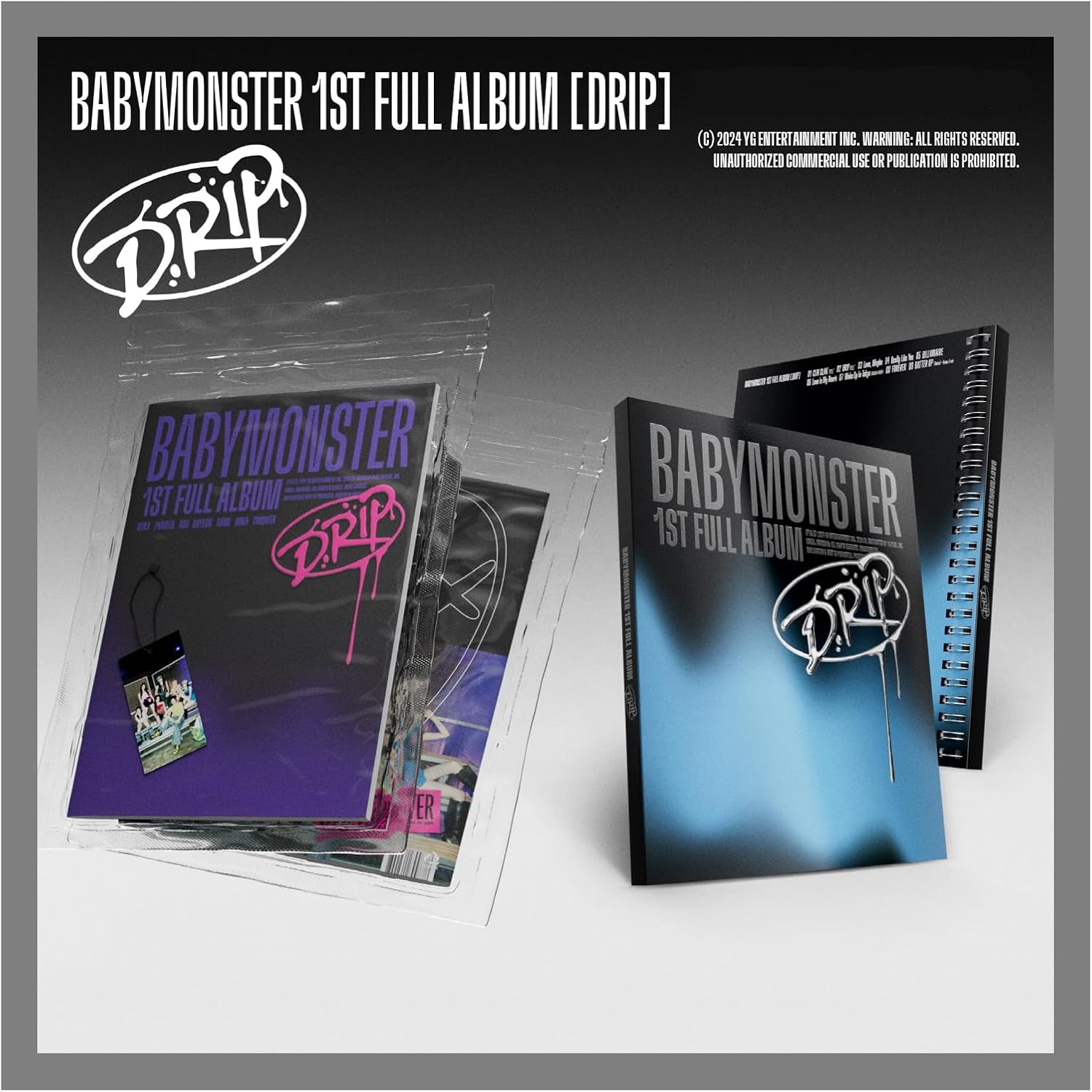 BABYMONSTER DRIP 1st Full Album with Tracking Sealed Baby Monster (Standard Random Version)