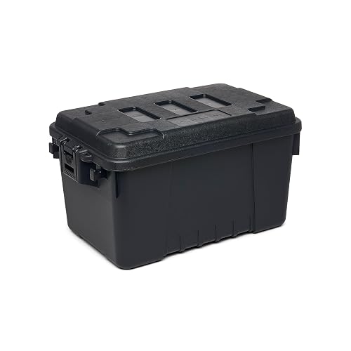 Plano 3 Pack Heavy-Duty Lockable Storage Trunk with Wheels 108 Quart Gray