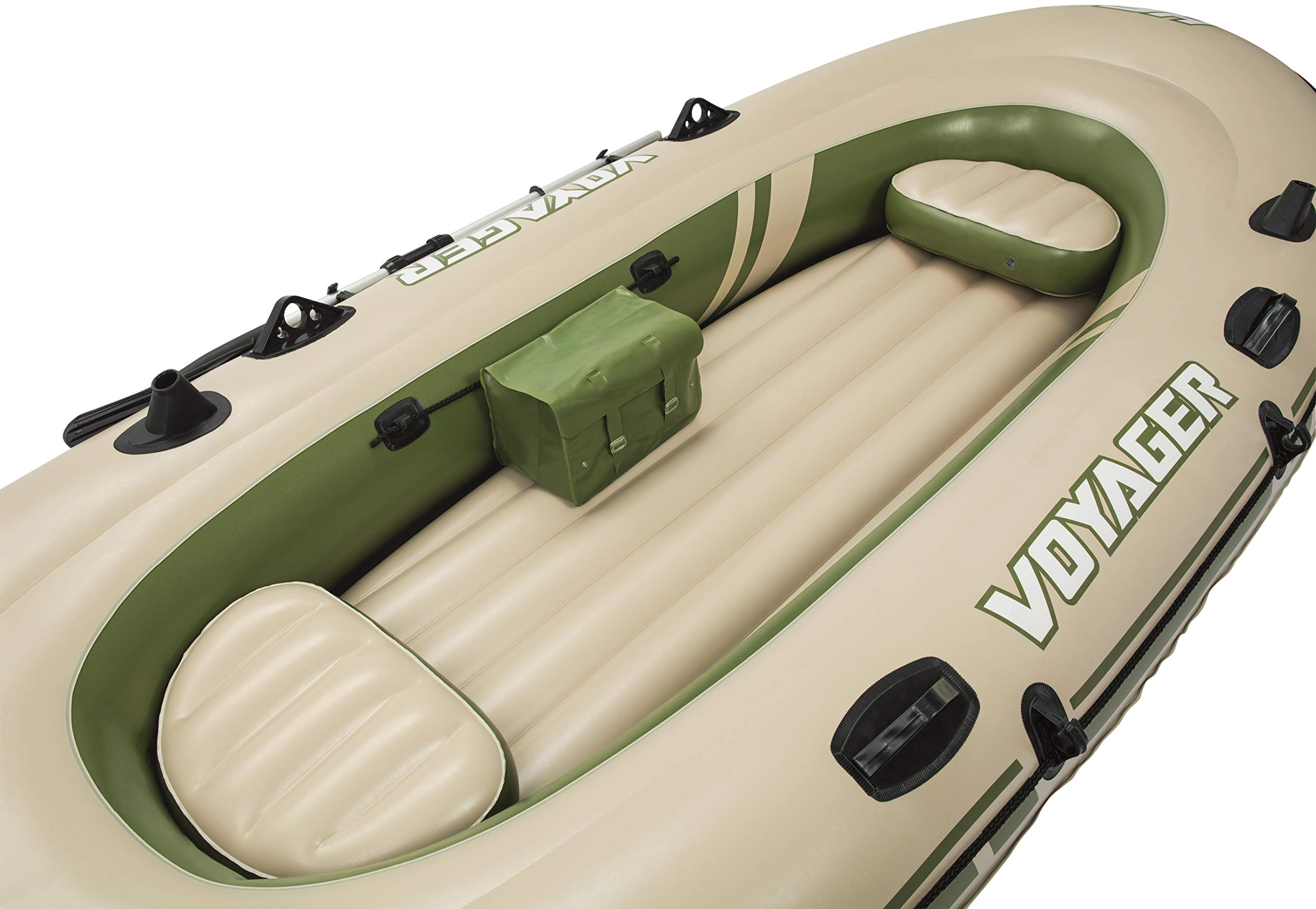 Bestway Hydro-Force Schlauchboot-Set Voyager 500, für 3 Personen, 348 x 141 x 48 cm, Mehrfarbig