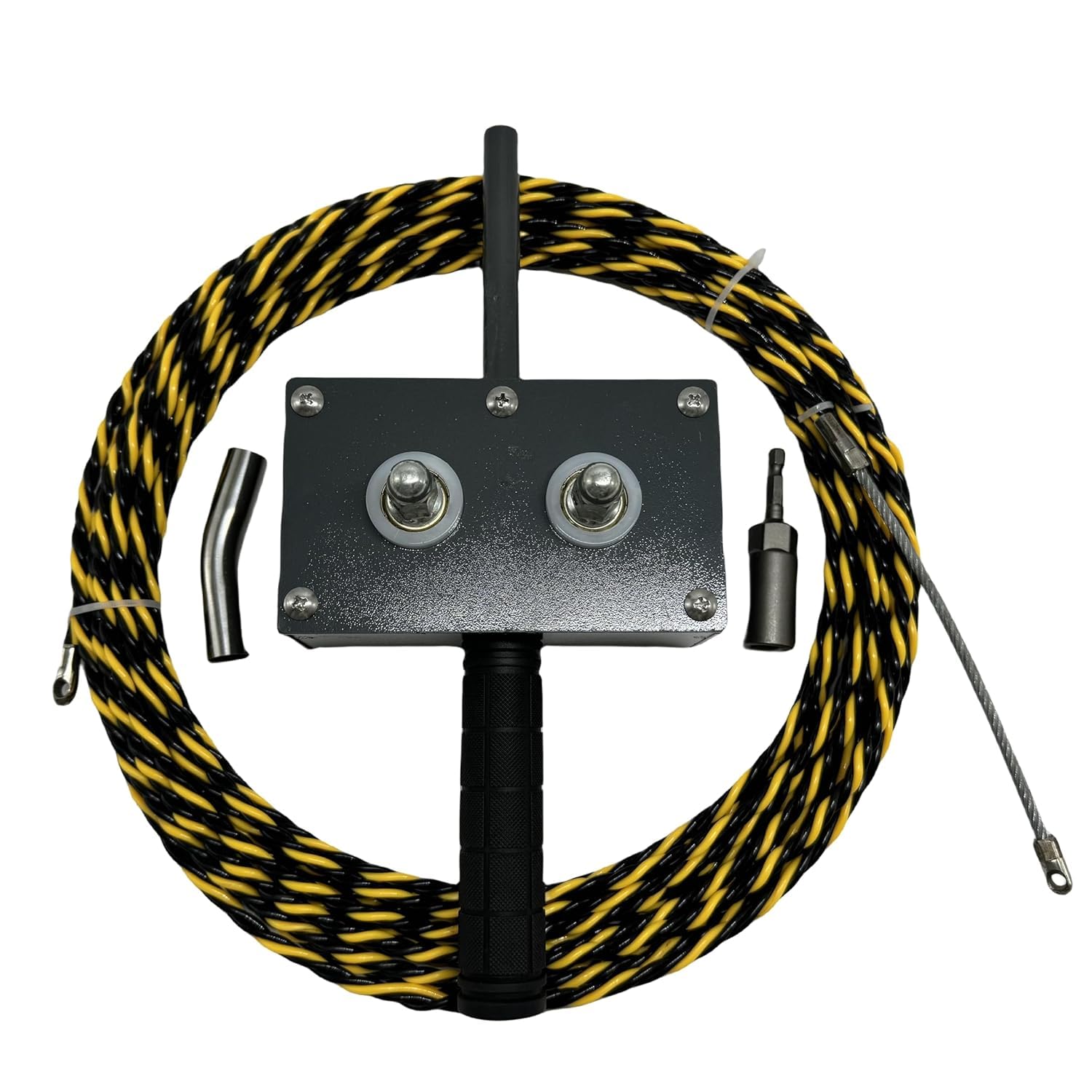 XOYO Electrical Wire Puller Threading Attachement for Drill Machine (20m rope) | Easy & Quick Portable Threading System | Labor Saving Wiring Tool suitable for Interior | Construction