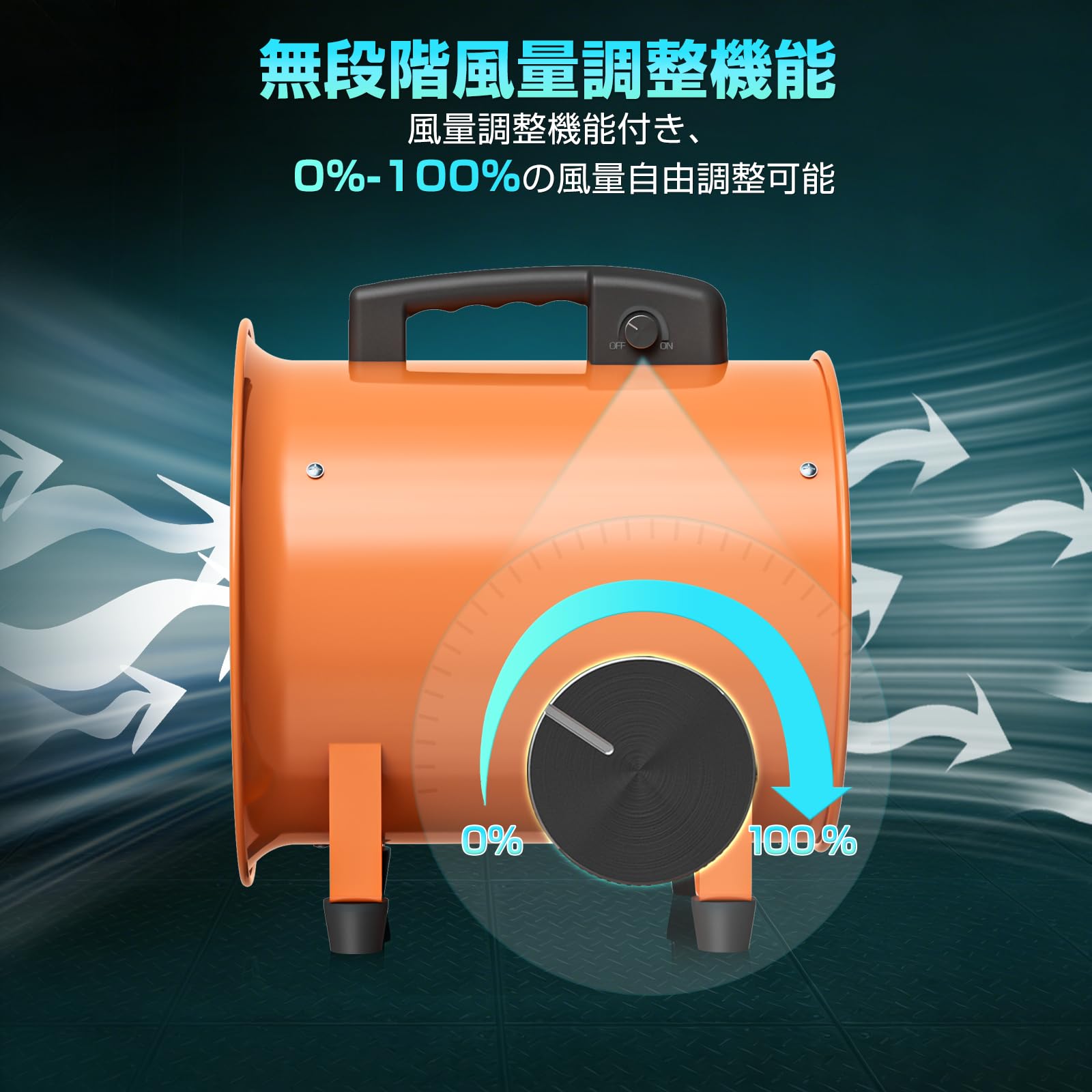 Okryain 換気扇 300mm 金属製 ダクトファン ポータブル送風機 業務用換気扇 大風量 工場/作業所/倉庫排気用 (SZ300-単品)