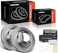 A-Premium 12.56in Front Vented Brake Rotors & Ceramic Pads Kit for Toyota 4Runner 03-09, FJ Cruiser 07-14, Tacoma 05-21 - 6pc Set