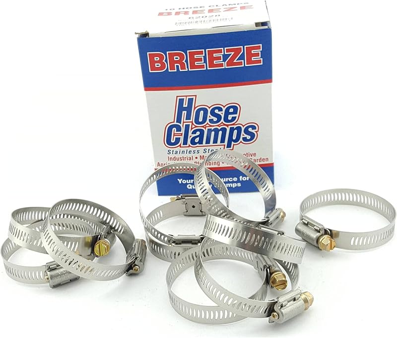 Abraçadeiras Breeze 62028H Power Seal Industriais em Aço Inoxidável – Pacote com 10