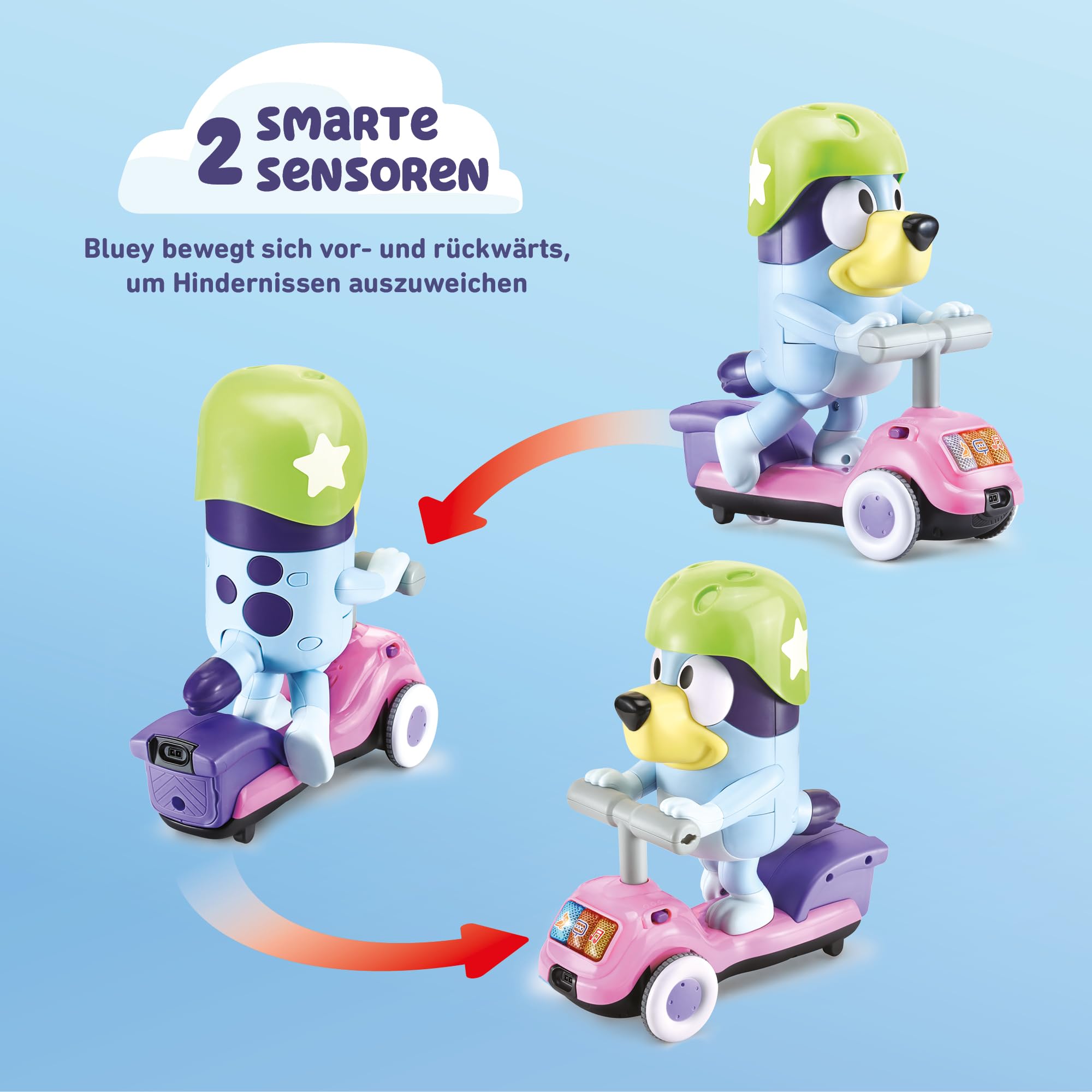 VTech Bluey Scooterabenteuer – Interaktives Spielzeug 3-6 Jahre