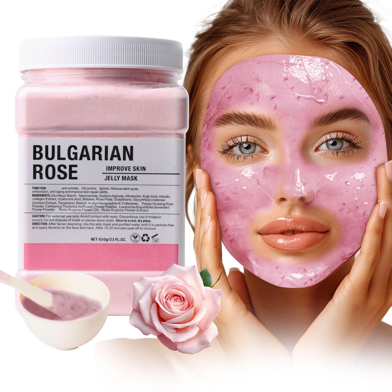 Collagen Jelly Mask – Jelly Mask for Facials & Vajacial, Mascarilla Hidroplástica Facial,Esthetician Supplies for All Skin Types (6 Packs)
