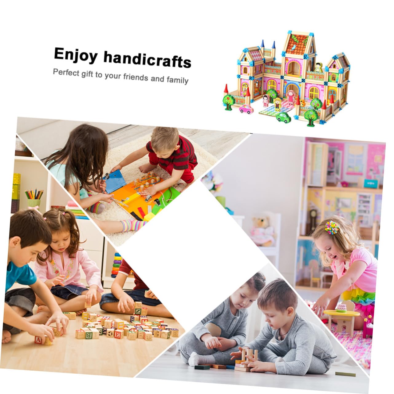 Rompecabezas 3D de Casa de Madera 128 Piezas para Armar | Modelo Creativo Educativo, Decoración de Escritorio para Mesa y Oficina, Mejora la Habilidad Manual y Lógica