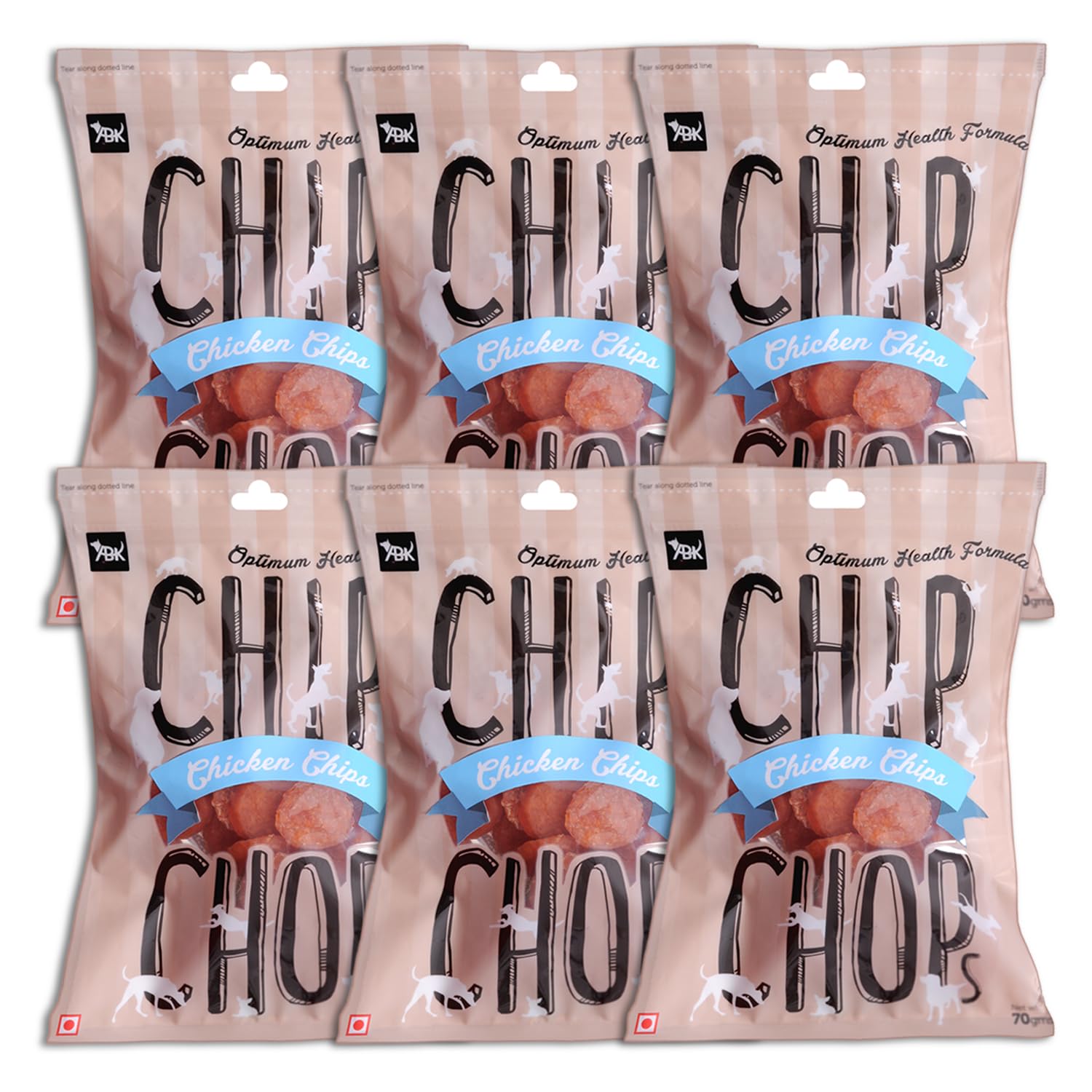 Chip Chops Chicken Chips Coins Dog Treat, Highly Nutritional & Digestible, Suitable for All Dog Breeds, Easy to Digest, No Artificial Flavors Added (Pack of 6) - 420g (B01MYS8W3T) Amazon Price History, Amazon Price Tracker