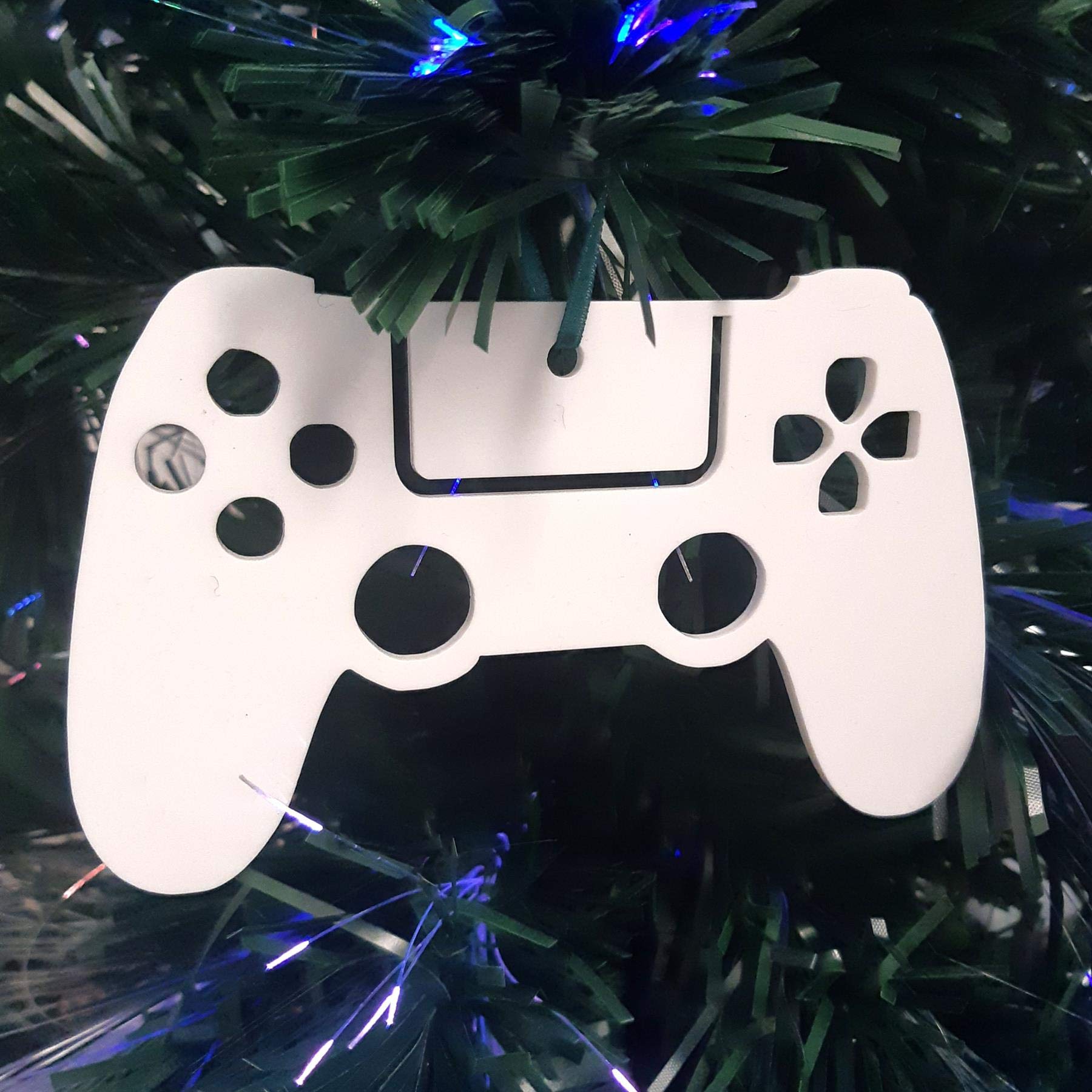 Super Cool Creations Game Controller Christmas Tree Decorations Yellow Large 14cm, (Packs of 4)