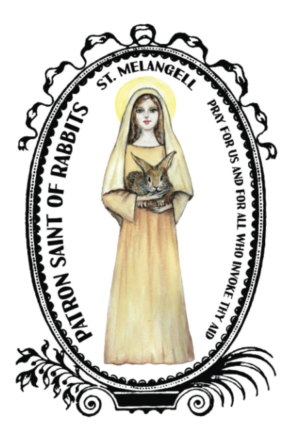 Saint Melangell Patron of Rabbits Lined Notebook Journal
