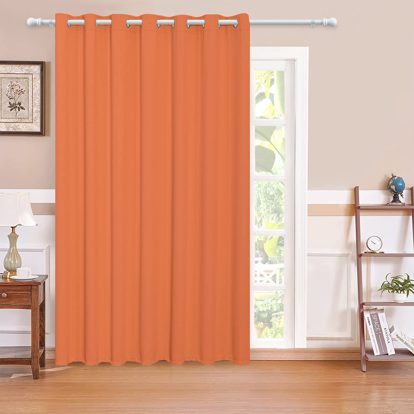MYSKY HOME Sliding Door Curtains for Living Room, Grommet Blackout Curtain for Bedroom, Patio Thick Vertical Blinds Privacy Thermal Insulated Room