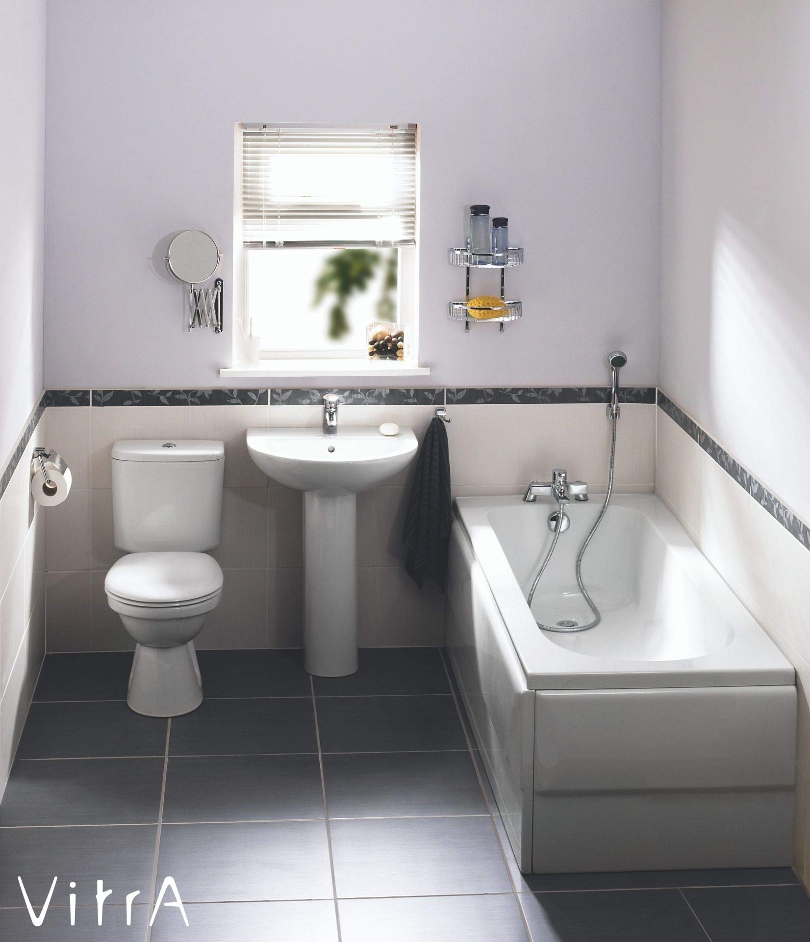 VitrA Normus Toilettendeckel, WC Sitz, einfache Reinigung, Weiß Toilettensitz mit Metall Scharniere – 23-003-001