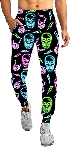 RAISEVERN Pantalones deportivos para hombre con bolsillos, pantalones deportivos casuales con cordón