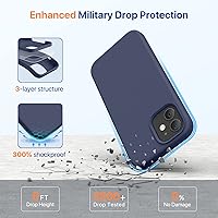 Vista 1233 de Miracase Funda diseñada para iPhone 13 Pro Max con protector de pantalla, [forro de microfibra suave antiarañazos], funda protectora de silicona