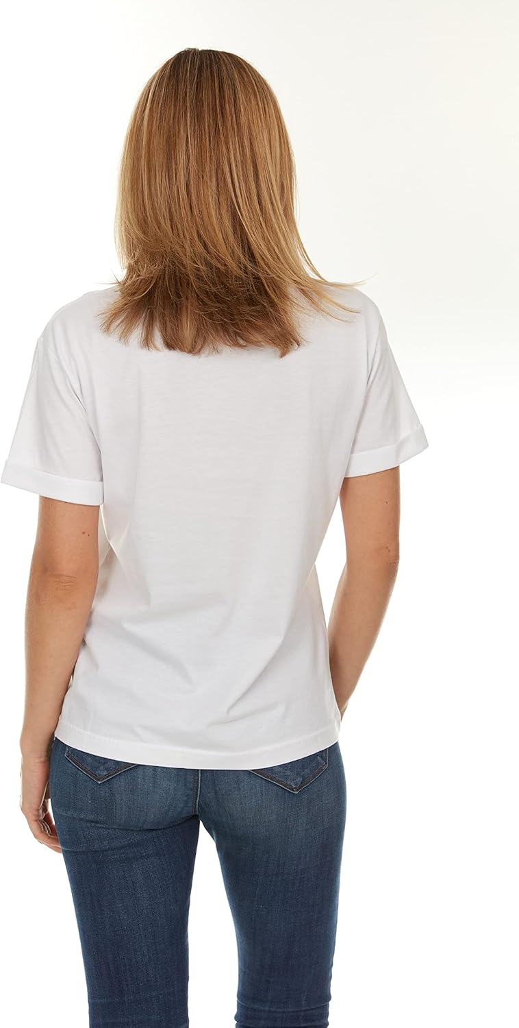 Brix Womens Loose Fit Tee - Shirts Crewneck Cotton Tees. - Image 3