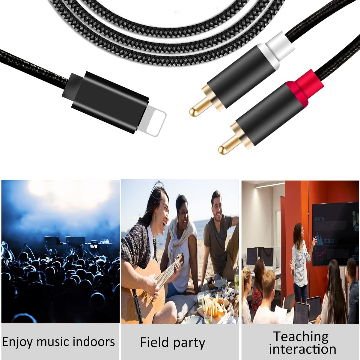 Buy Male-Male RCA Audio Aux Cable 