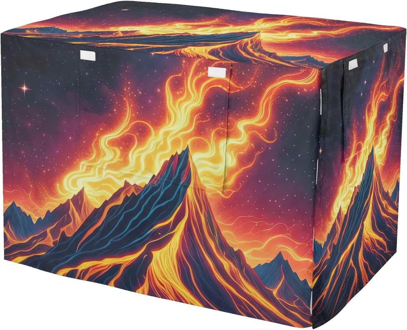 Fiery Mountain Dog Crate Cover Mesh Window Panels, Pet Cage Cover with Openings, Large