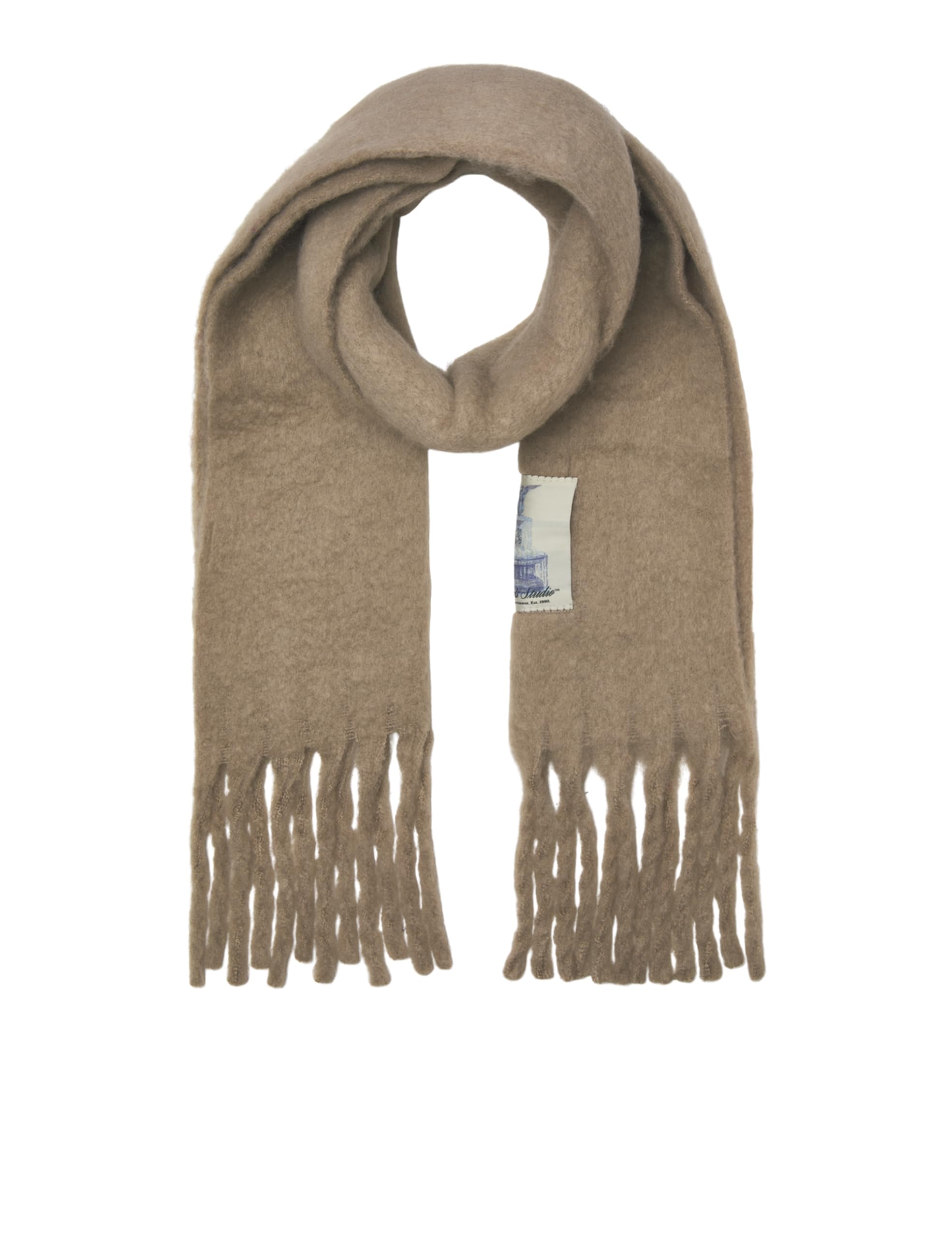 JACK & JONES Jacnorrebro Chunky Scarf, Mocha Meringue, One Size, Mocha Meringue, One Size