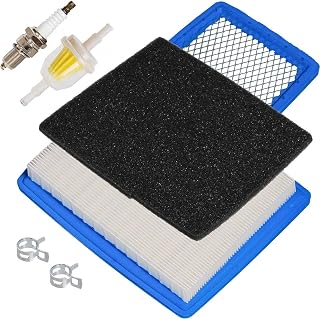 HIFROM Air Pre Filter Fuel Filter Spark Plug Tune Up Kit Replacement for Yamaha G16 G19 G20 G22 G29 Drive Gas Golf Cart 1996-UP 4 Cycle 301cc 357cc Engine Replaces JN6-E4450-01 JN6-E445E-00