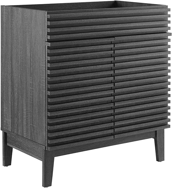 Modway Render 30" Bathroom Vanity in Charcoal - Sink Basin Not Included