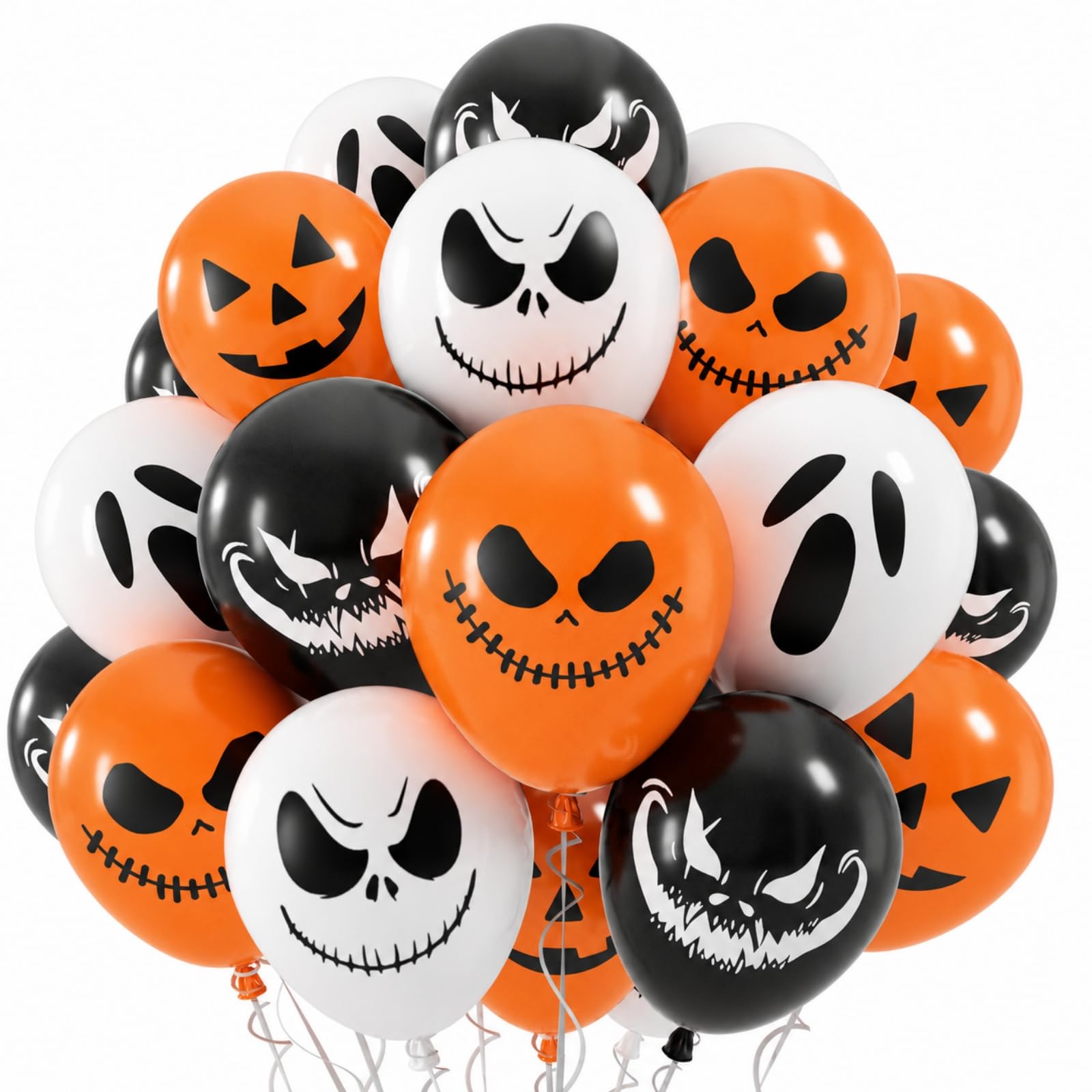 Halloween Balloons, Orange and Black Balloon Halloween Party Decorations