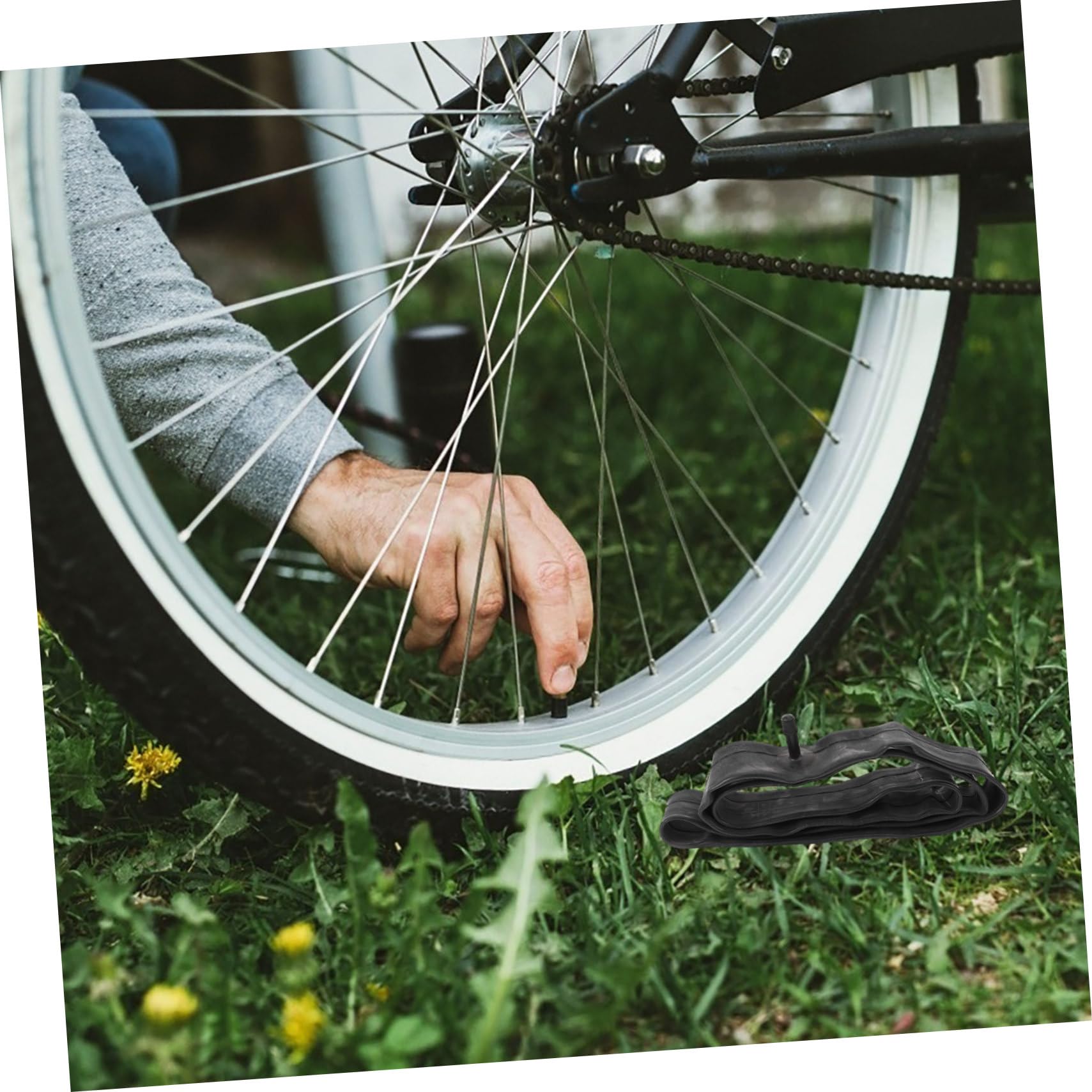 4 Stück Fahrradschlauch Fahrradschlauch Zum Austausch Praktischer Fahrradschlauch Sport Innenreifen Verschleißfester Fahrradschlauch Innenreifen Zum Austausch Stoßfester