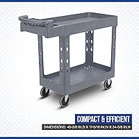 Vista 2 de Strongway Carrito utilitario de 500 libras con mango ergonómico, carrito de carga de construcción de espuma estructural sin mantenimiento