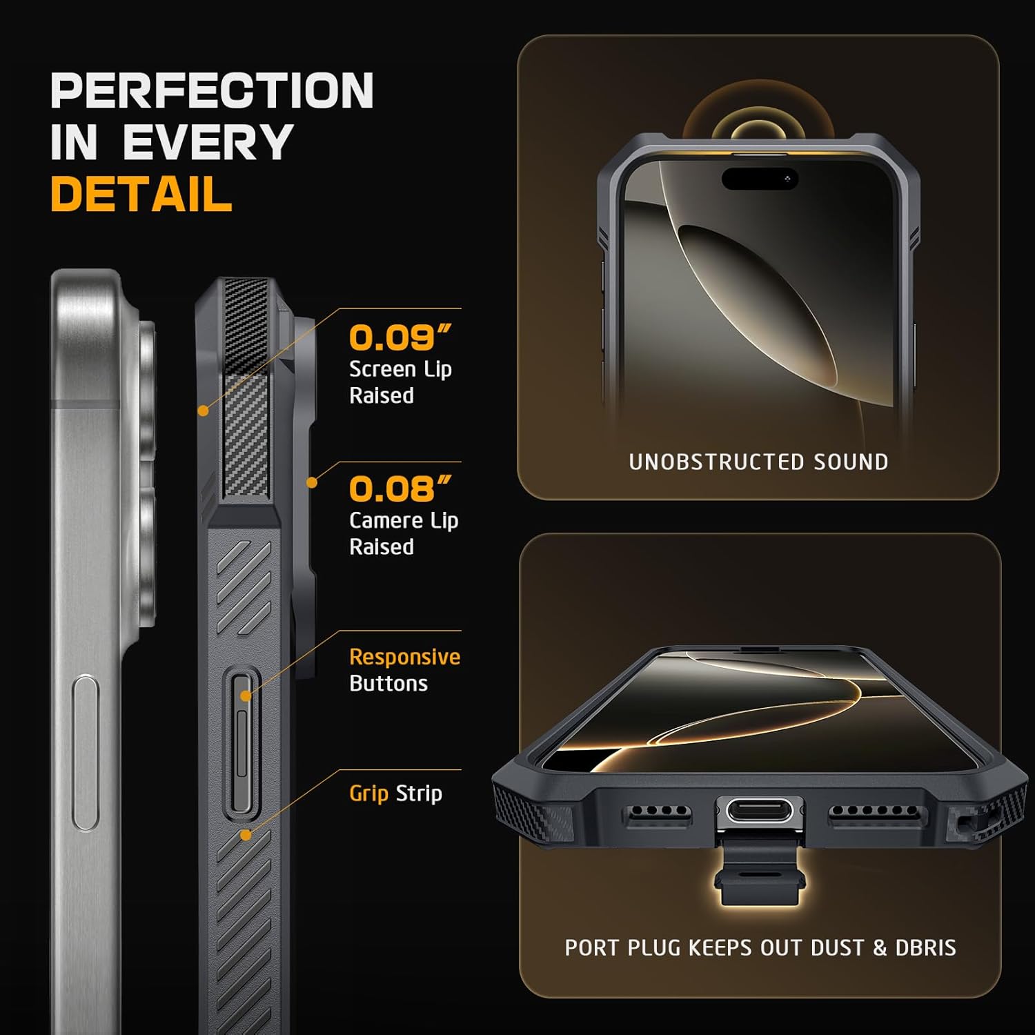 SUPCASE for iPhone 16 Pro Case with Camera Control Capture Button (Unicorn Beetle Grip), [Compatible with MagSafe] Rugged Magnetic Stand Translucent Back Phone Case for iPhone 16 Pro 6.3'' 2024, Gray - Image 8