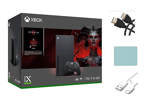 Microsoft Xbox Series X Diablo IV Bundle, 1TB SSD Video Gaming Console with One Xbox Wireless Controller + Accessories