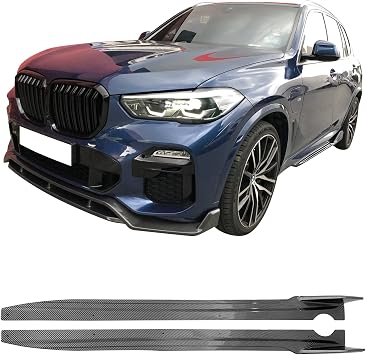 Fit 2019-2025 BMW G05 X5 M Sport Carbon Fiber Print Side Skirts IKON Style | IKON MOTORSPORTS, PP Injection Side Extension, Bottom Line, Protecting Body Components, Aerodynamic performance, Durable