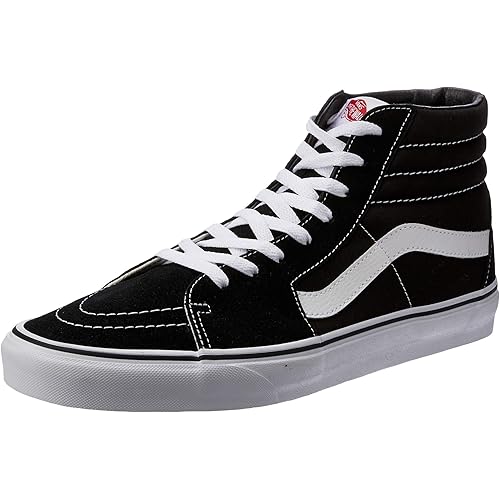 Vans Sk8-Hi Unisex Casual High-Top Skate Shoes Black/White