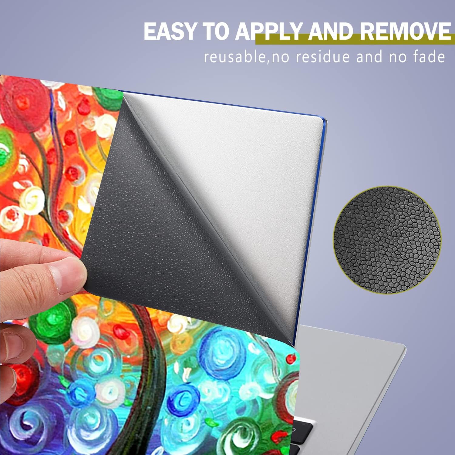 AUPET Personalized Laptop Skin Sticker Decal,12 13 13.3 14 15 15.4 15.6 inch Laptop Skin Sticker Cover Art Decal Protector Notebook PC (Colorful Tree) : Electronics