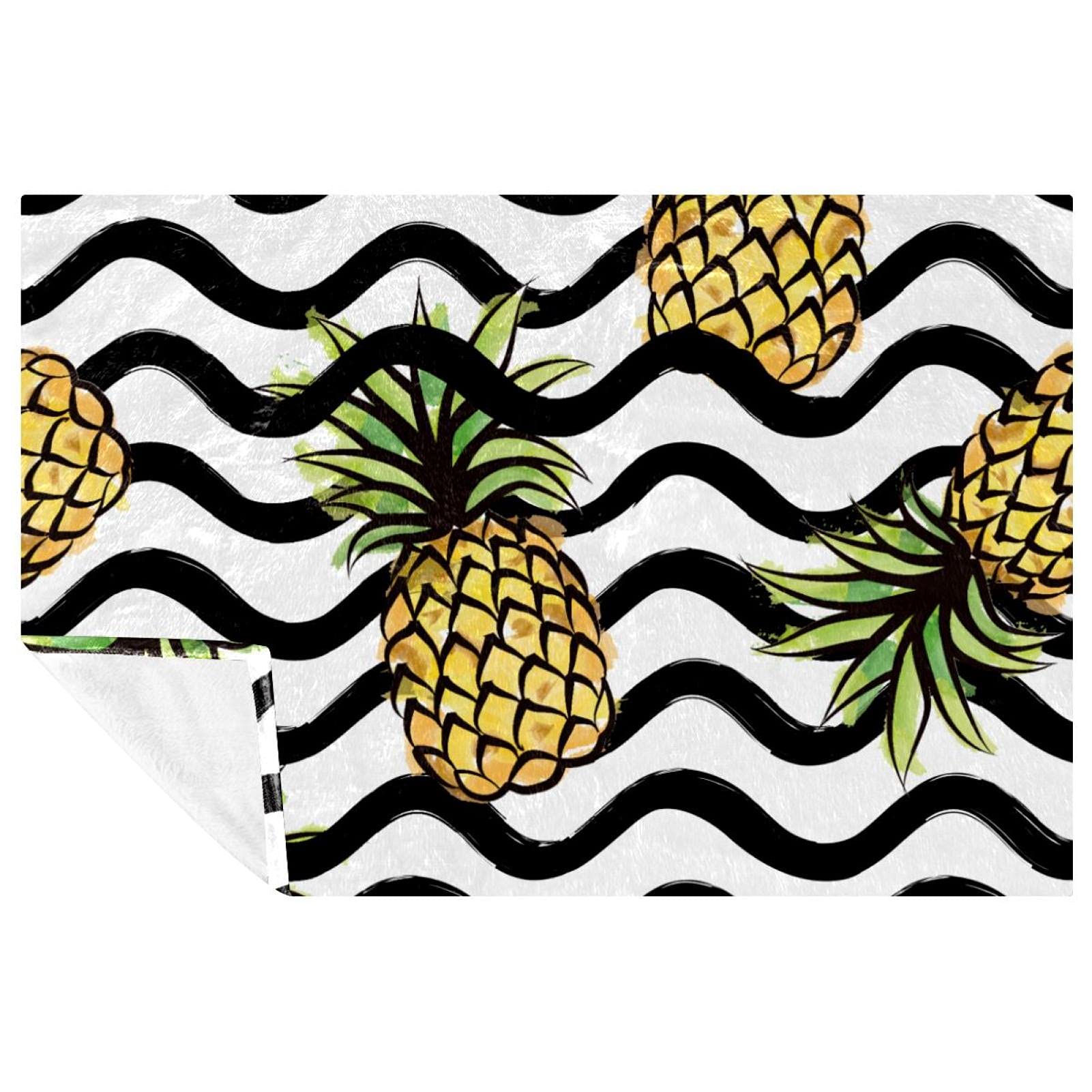Couverture ananas chaude pour vos soirées canapé et pique-niques