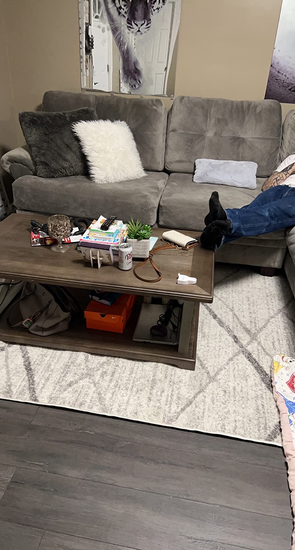 3/mo Finance nuLOOM Contemporary Thigpen Accent Rug, 2' x 3', Dark