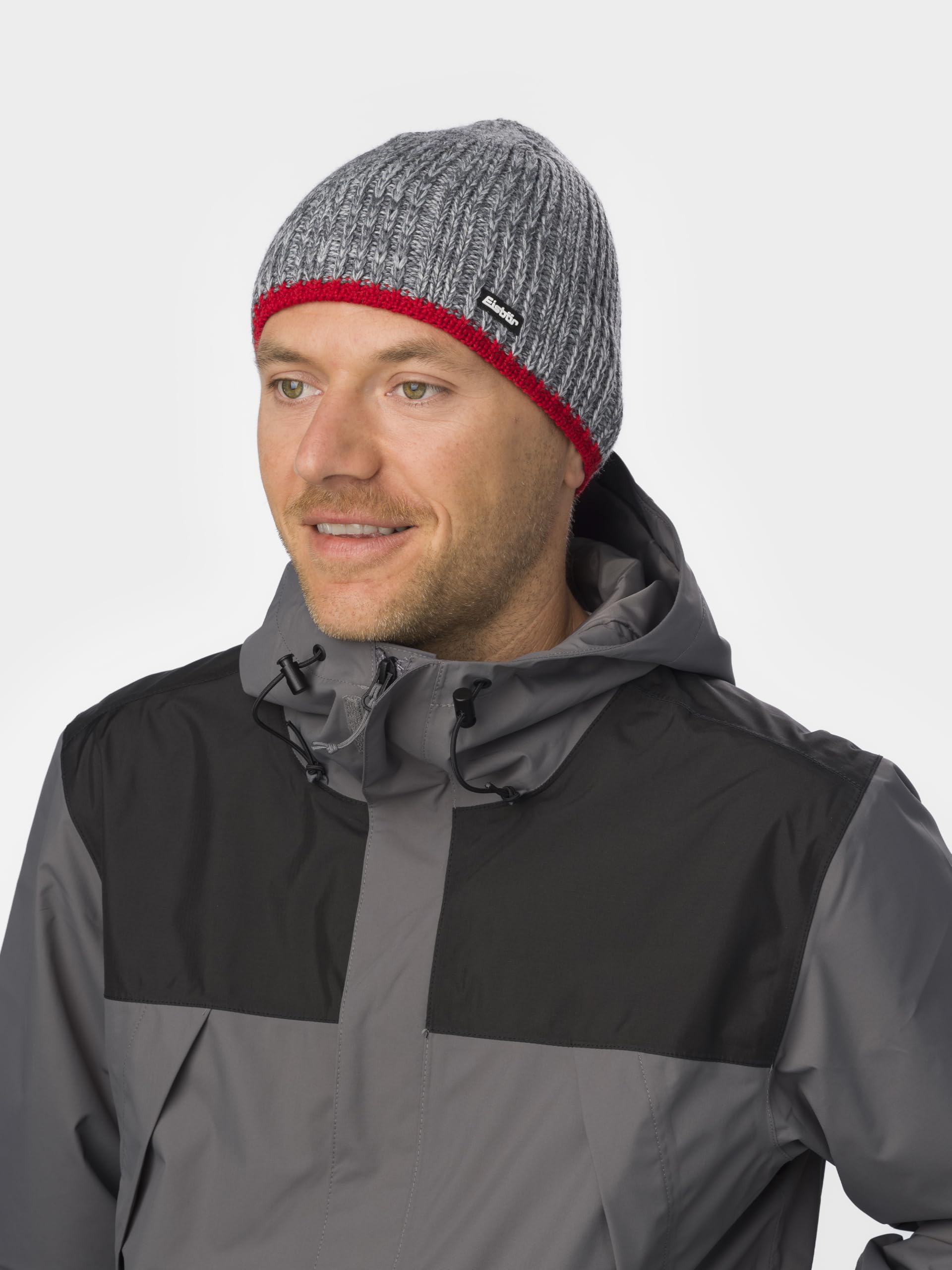 Eisbär Mütze Herren Rene XL - Merino Wintermütze für Männer - mit Fleece schützt vor Kälte und Wind - Strickmütze warme Beanie weiche Bequeme Herrenmütze Haube aus Österreich