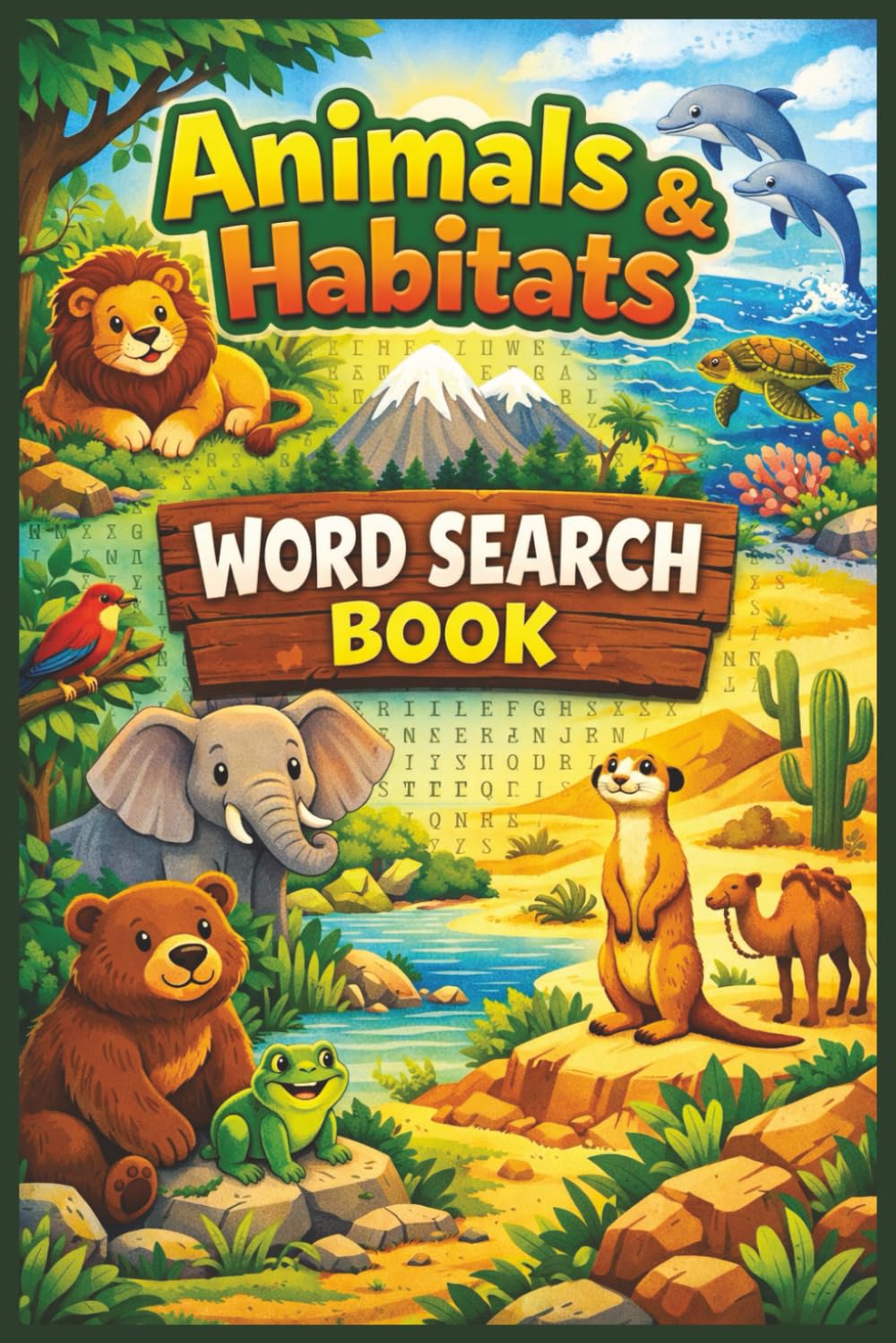 Animals & Habitats Word Search Book: Fun and Educational Puzzles Exploring Wildlife, Ecosystems, and Animal Homes