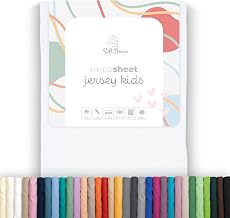 Soft Dream Fitted Sheet 80 x 180 cm White – 100% Combed Cotton Jersey – Premium Quality – for Cot and Cot – Oeko-TEX Certified – Made in the EU