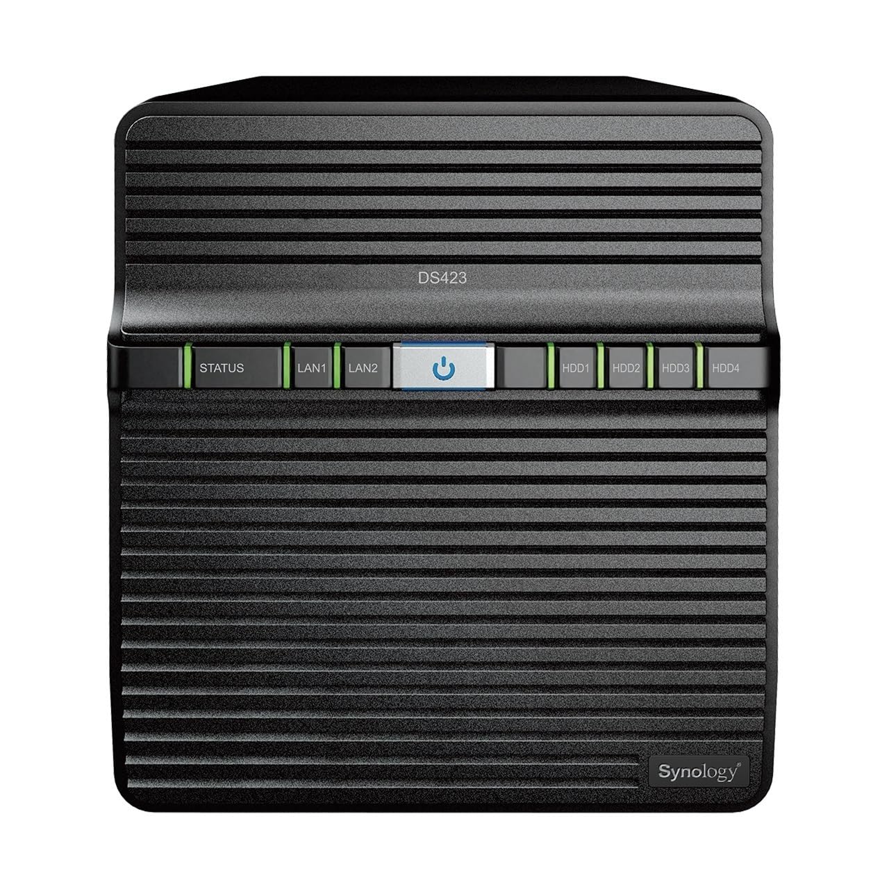 Synology DS423 - Stazione disco NAS a 4 bay (Realtek RTD1619B 4 core 1.7 GHz 2 GB DDR4 Ram 2 porte RJ-45 1GbE) 8 TB bundle con 4 dischi rigidi NAS Seagate IronWolf (ST2000VN003)