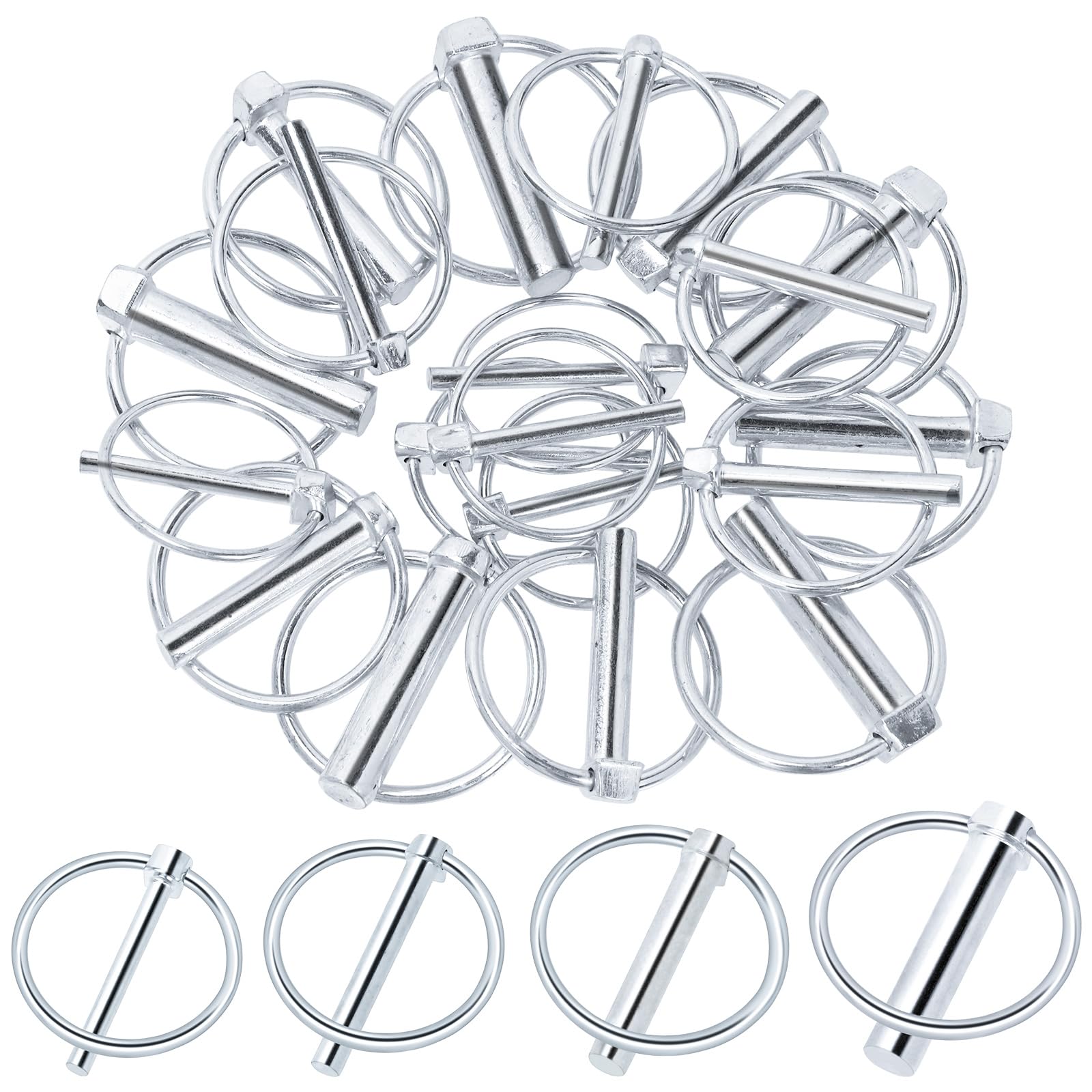 Mardatt 20Pcs 3/16” 1/4” 5/16” 7/16” Wire Lock Pins