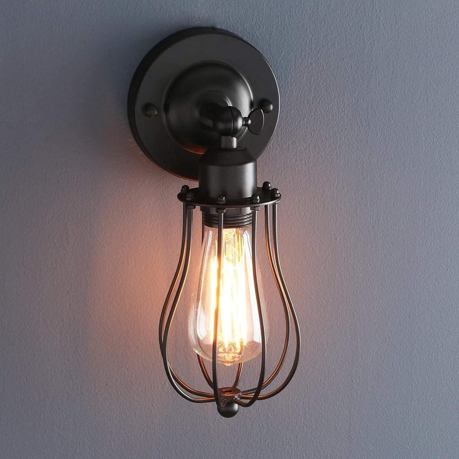 HXYSXHJUO Industrial Wall Lights V-intage Style 1-Light Metal Lamp Lighting Fixture Compatible with Living Room Home Decoration Lamp, Pendant Light
