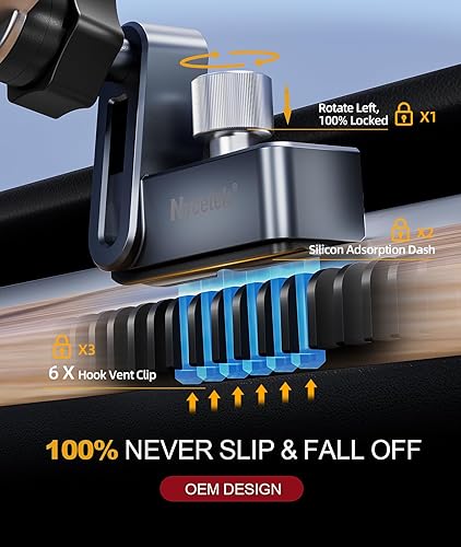 Miniatura 3 de Ncyetek - Soporte de teléfono Tesla para MagSafe, Nunca se cae Soporte de teléfono Tesla Modelo Y 3, accesorios Tesla modelo Y 3, soporte magnético