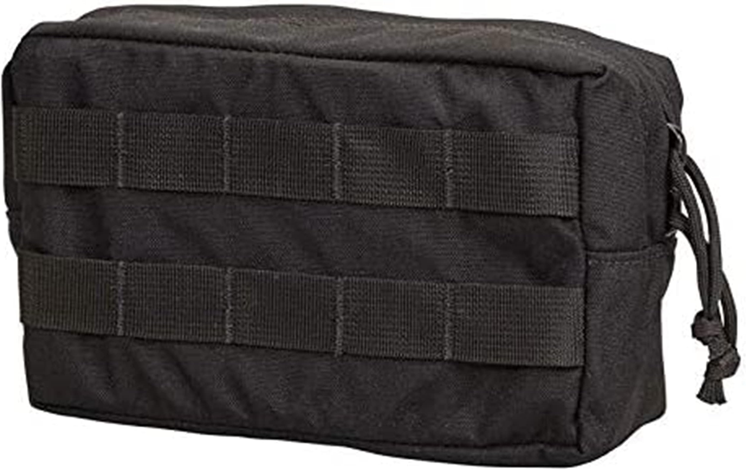 Chase Tactical General Purpose Small Utility Pouch – Horizontal, Lightweight, Fully Adjustable – Attaches with Upright MOLLE – for Military, Law Enforcement, Medical, Combat Training – Unisex