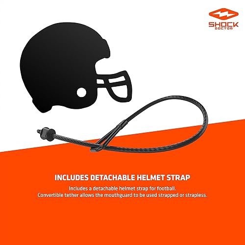 Vista 16 de Shock Doctor Gel Max - Protector bucal, protección resistente y ajuste personalizado, para adultos y jóvenes AZUL