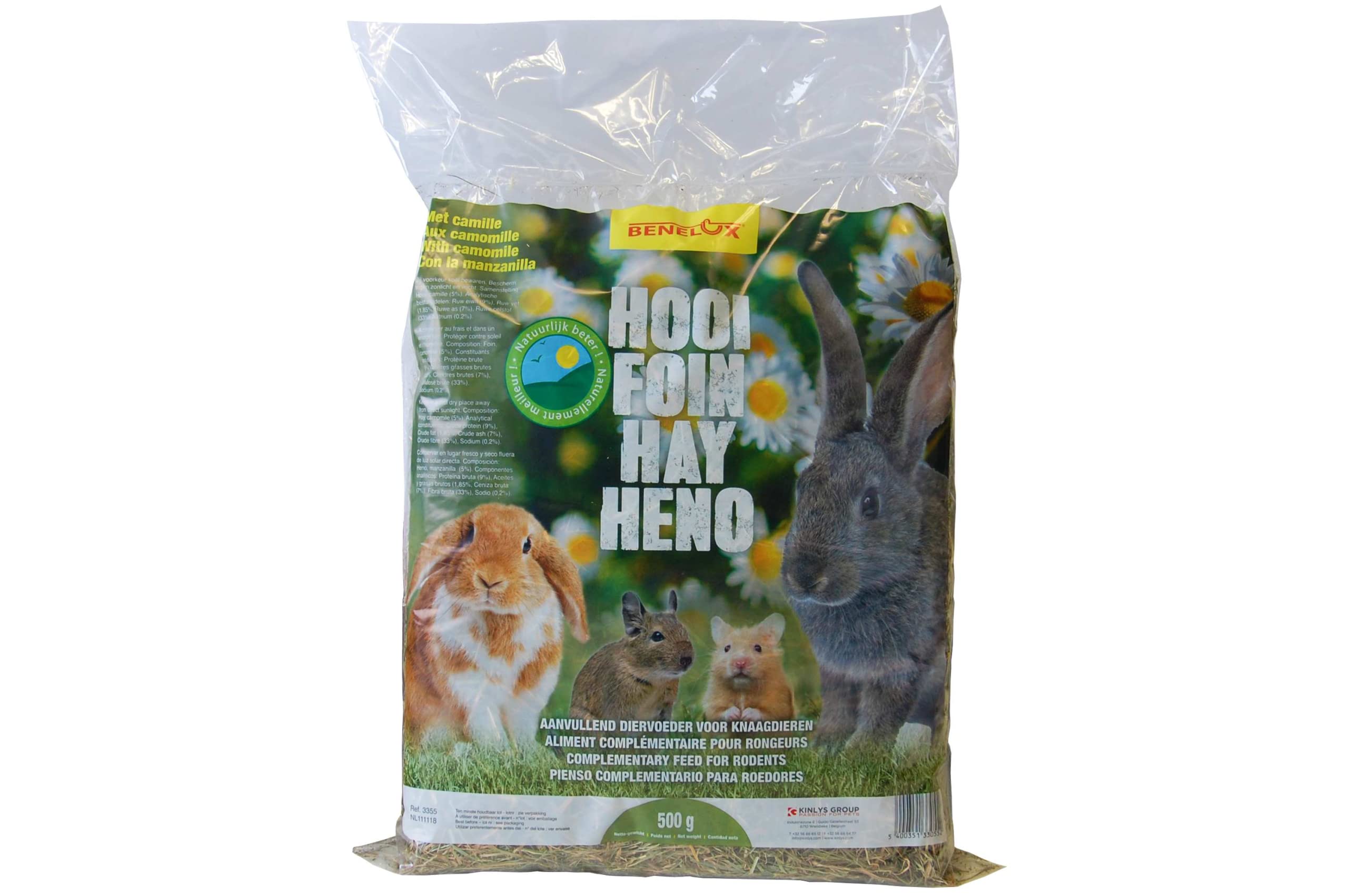 BENELUX HENO ROEDORES MANZANILLA 500GR