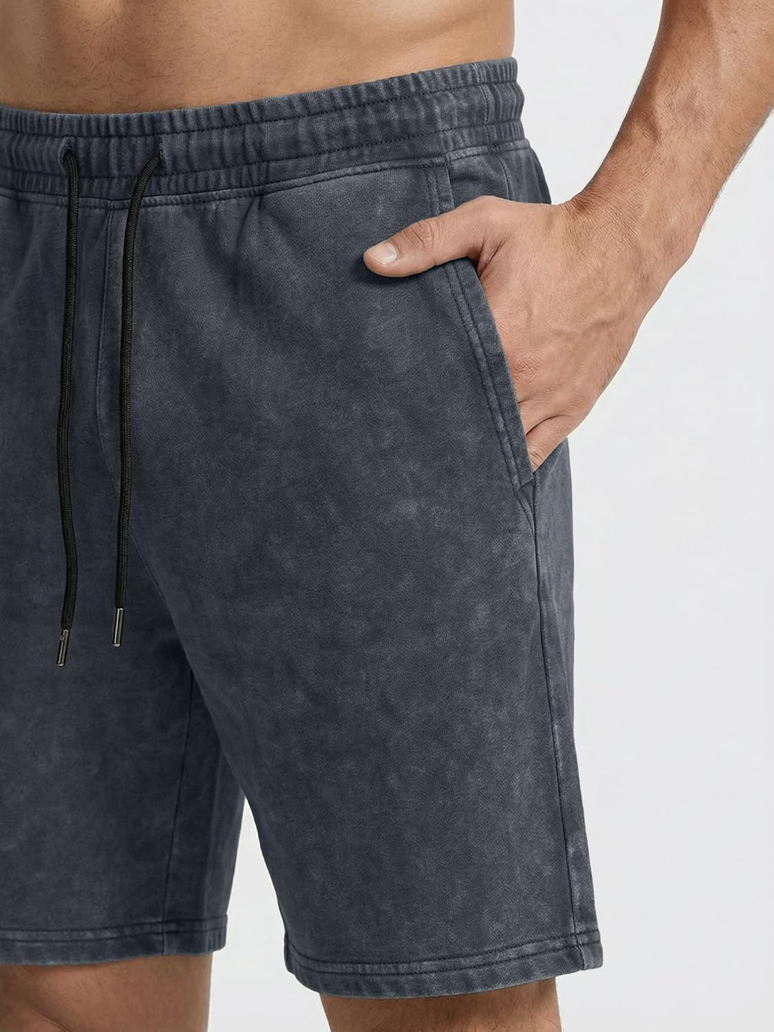 JMIERR Men's Vintage Acid Wash Two Piece Set Cotton Sleeveless Tank Top and Shorts