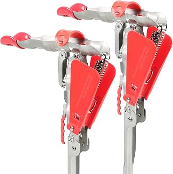 Automatic 2 Spring Fishing Rod Holder 2 Pack | Stainless Steel Folding Rod Stand Spring Loaded Adjustable Sensitivity Fish Pole Rack