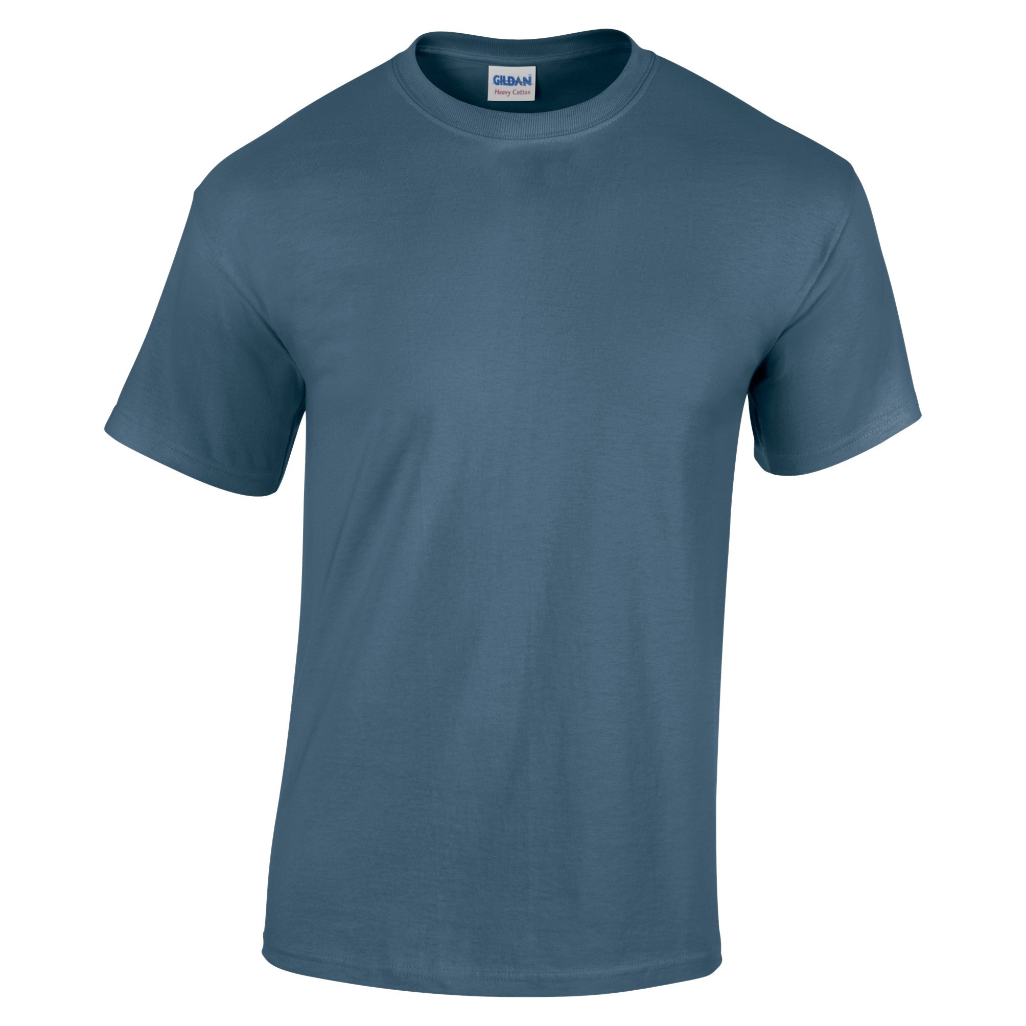 Gildan (L, Indigo ) Youth Unisex Heavy Cotton T-Shirt Blue