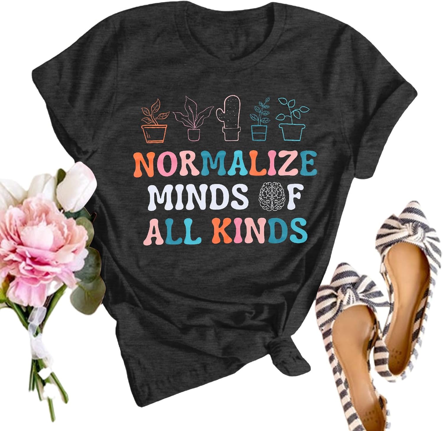 SFHFY Mental Health Shirt Women:Be You Tshirt Be Kind T-Shirt Positive Kindeness Tee Motivational Inspirational Top