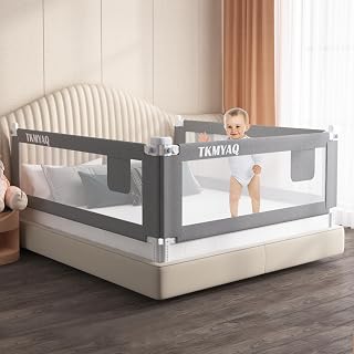 Bed Rails for Toddlers, Baby Protector Rail Guard Infants Safety Bed Guardrail, Toddler Bed Rail with Breathable Fabric, Kids' Bed Rails Guards (70.8''x30'')